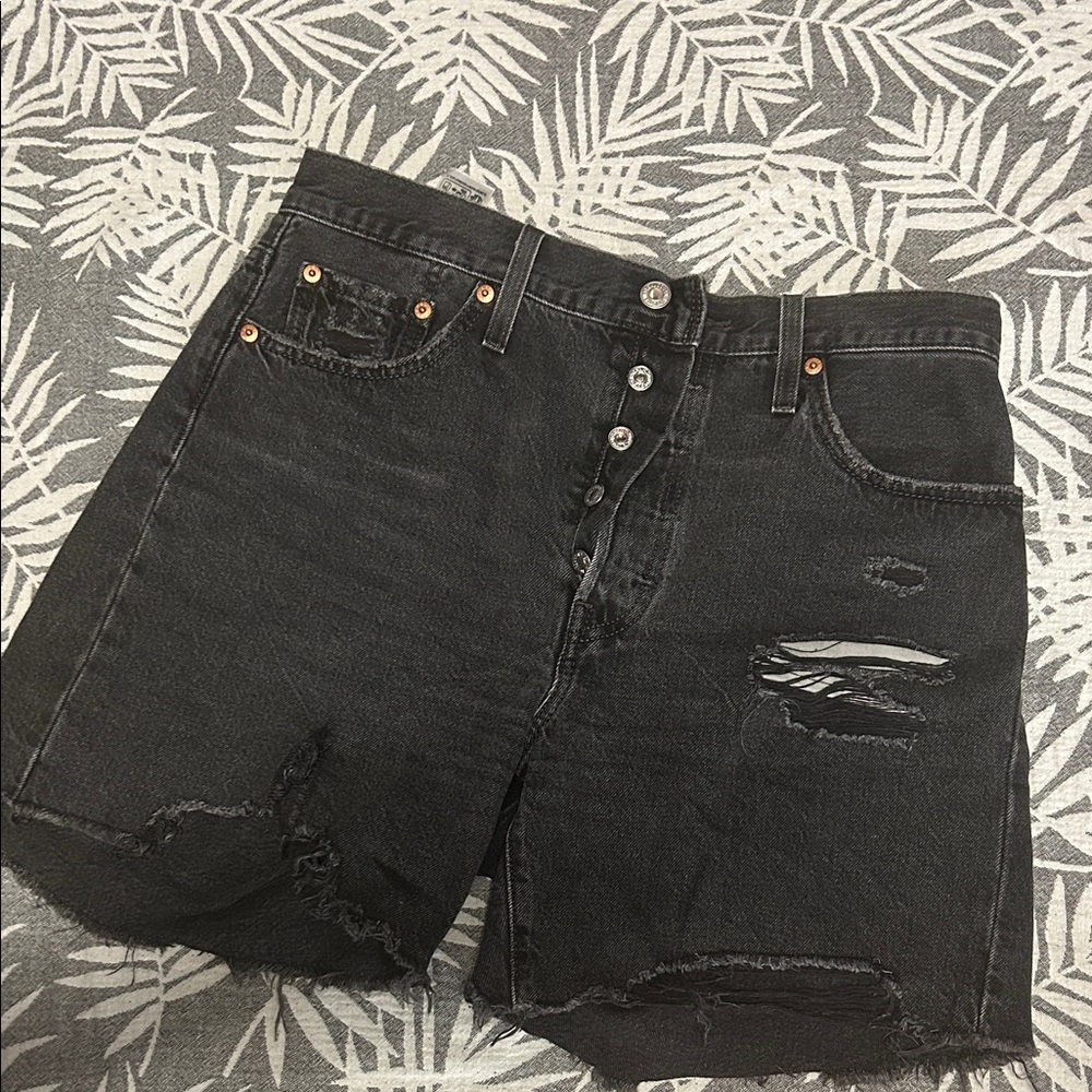 Levi's 501 Charcoal Denim Shorts